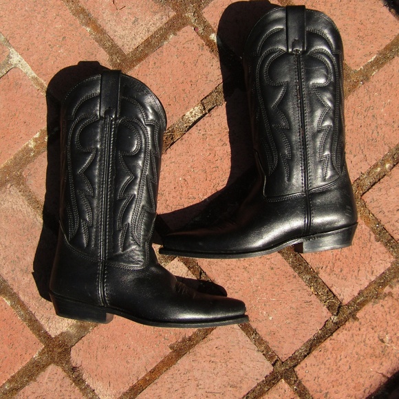 Vittorio Shoes - VITTORIO RICCI cowboy boots black size 7.5